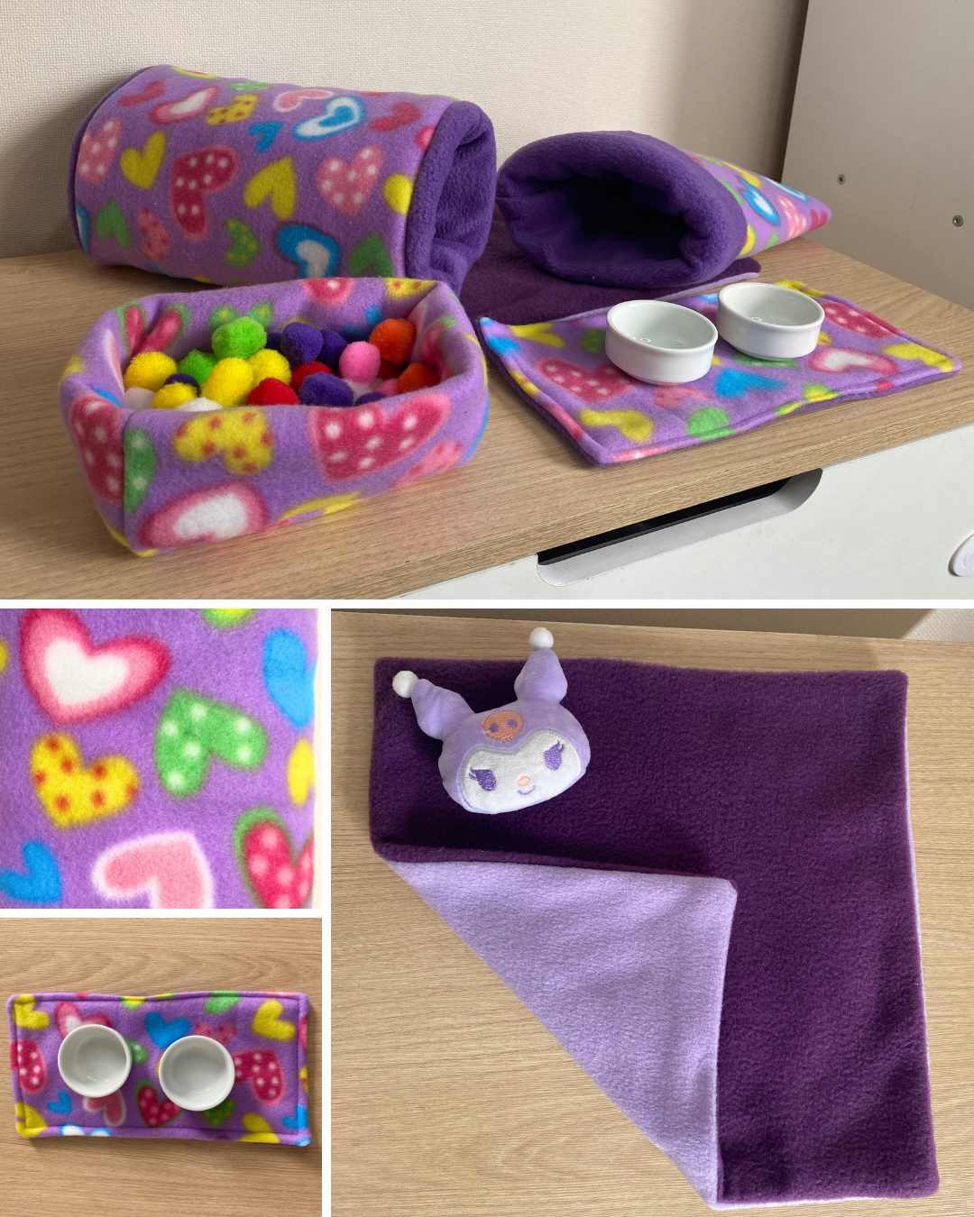 Set de hábitat Corazón lila