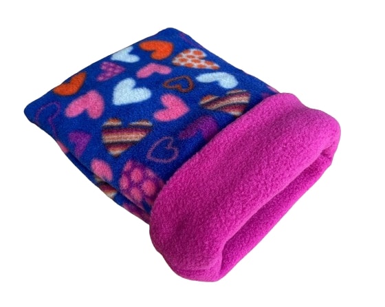 Saco de Polar Talla M - Corazon Morado