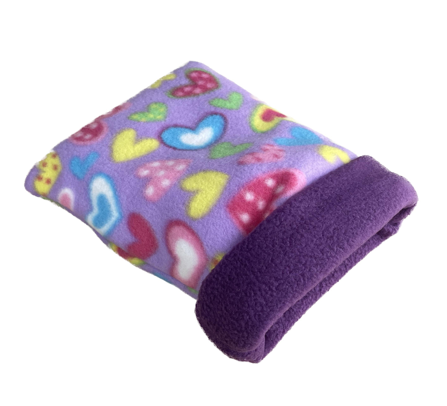 Saco de Polar Talla M - Corazon lila