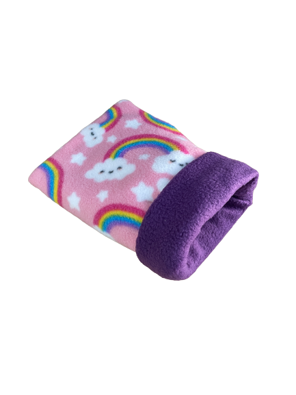 Saco de Polar Talla M - Arcoiris Rosado
