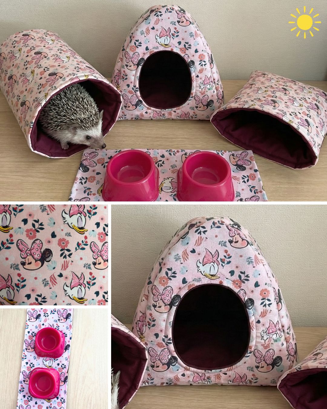 Set Completo de Accesorios de Verano para Erizo –  Rosa