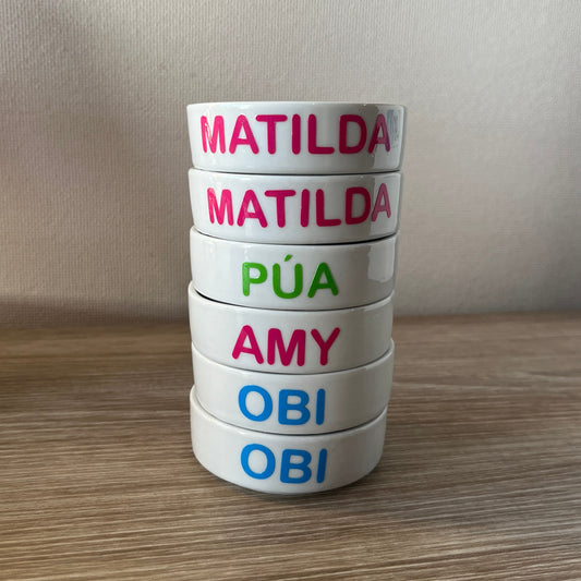 Comedero de Cerámica Personalizable - Anti-Vuelco