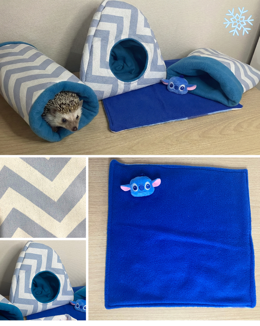 Set de hábitat – Rayas celeste